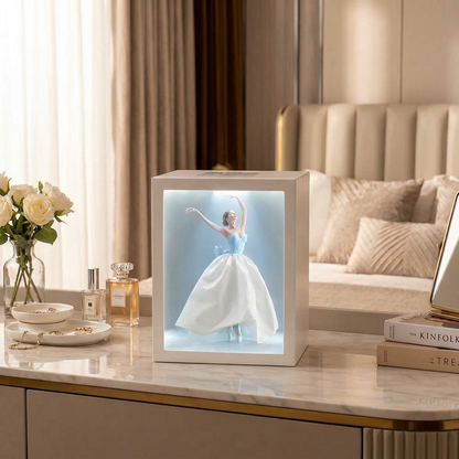 BelleDress Tissue Box on a vanity lifestyle setting