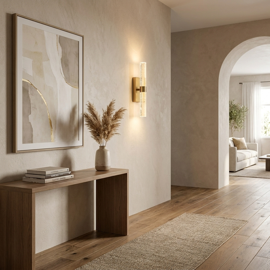 Galeria Wall Light mounted in a modern hallway lifestyle setting