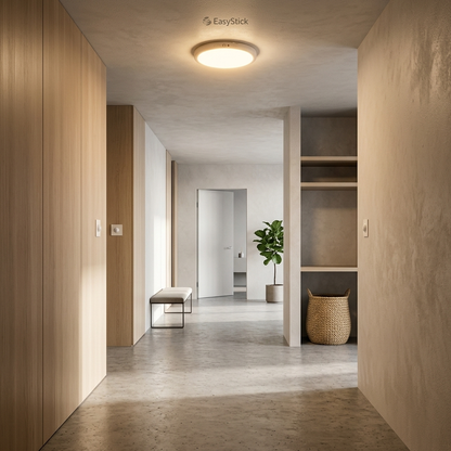 EasyStick Ceiling Motion Light installed in hallway lifestyle setting