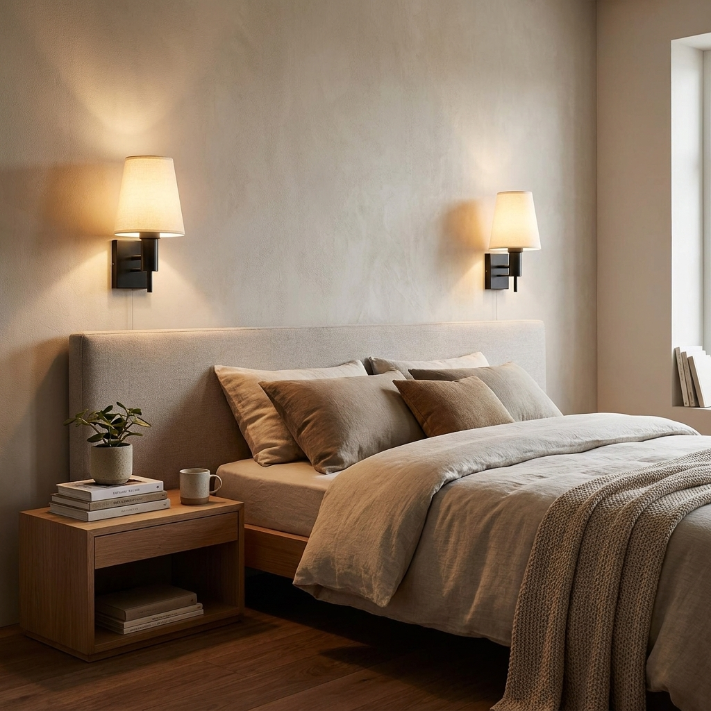 Lumievo Wall Lamp mounted in modern hallway lifestyle setting