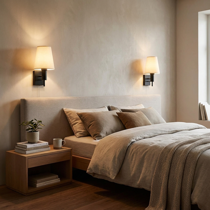 Lumievo Wall Lamp mounted in modern hallway lifestyle setting