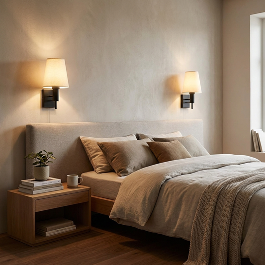 Lumievo Wall Lamp mounted in modern hallway lifestyle setting