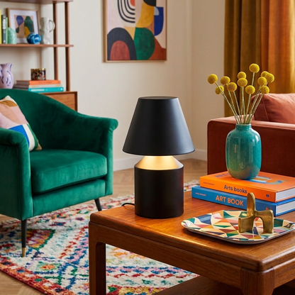 Oblo Table Lamp in colorful modern living room lifestyle setting