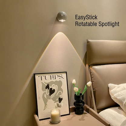 EasyStick Rotatable Spotlight mounted on wall in modern room lifestyle setting