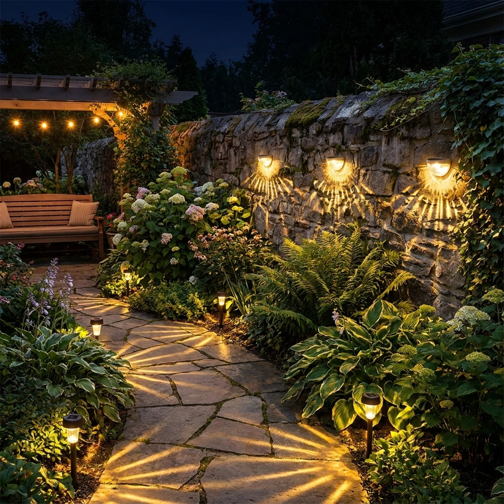 Solar Outdoor Wall Lamp lifestyle