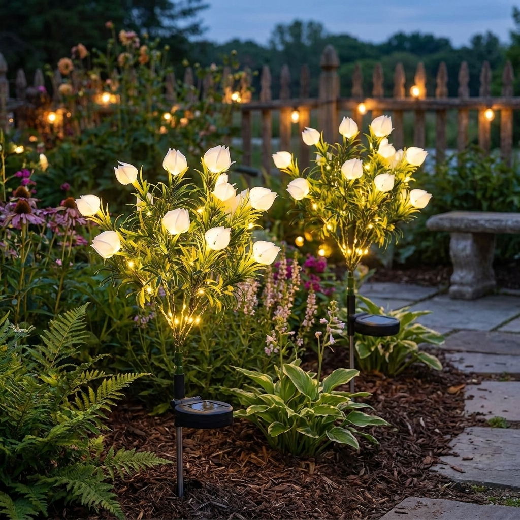 Everbloom™ Solar Flower Lights lifestyle image