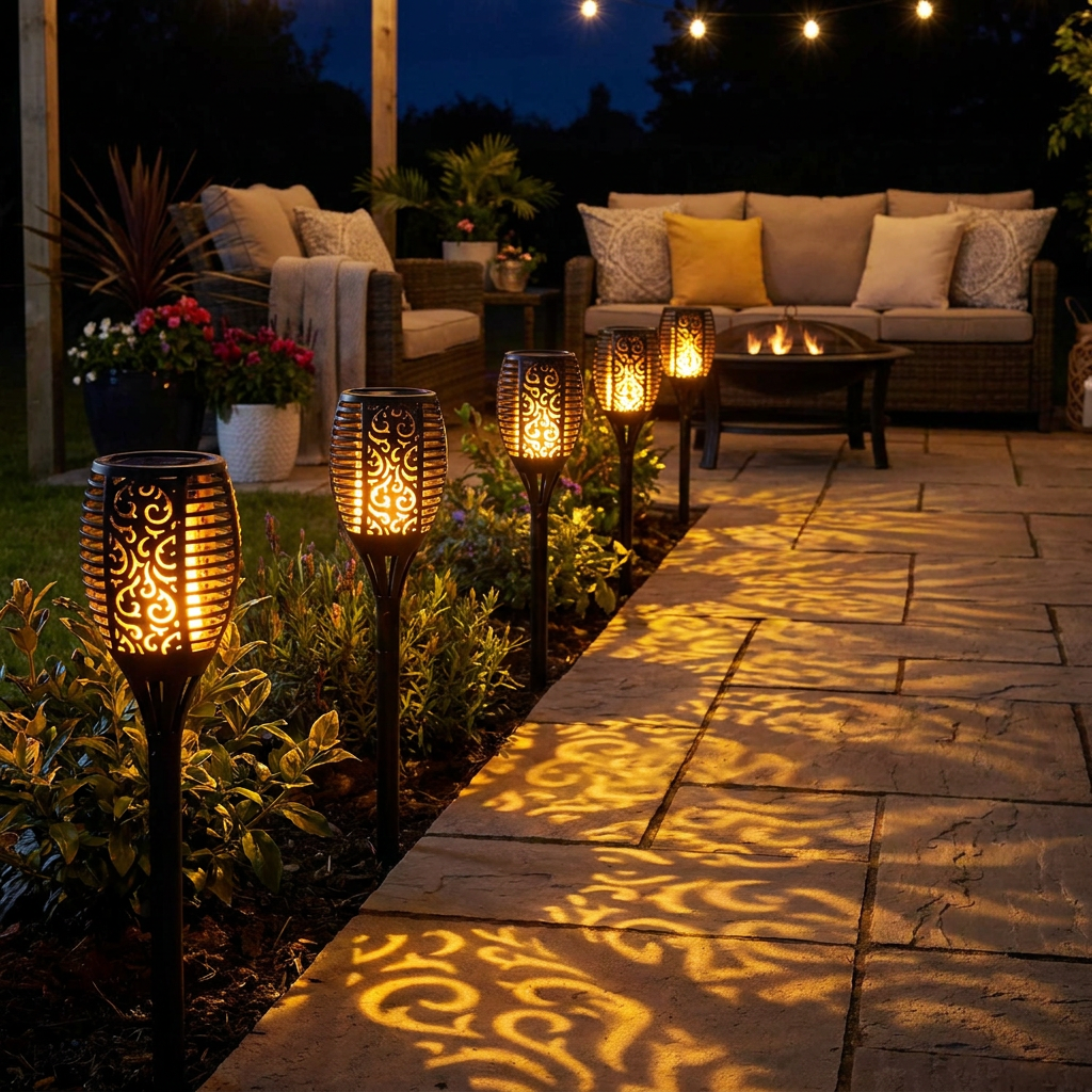 Outdoor Solar Torch lifestyle image