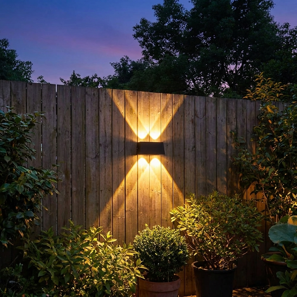 Solar Powered Wall Sconce lifestyle image