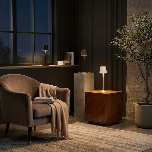 Dimmable Tall Table Lamp lifestyle