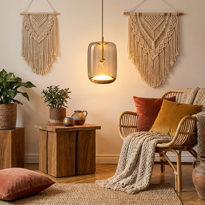 Hanging Rope Table Lamp lifestyle