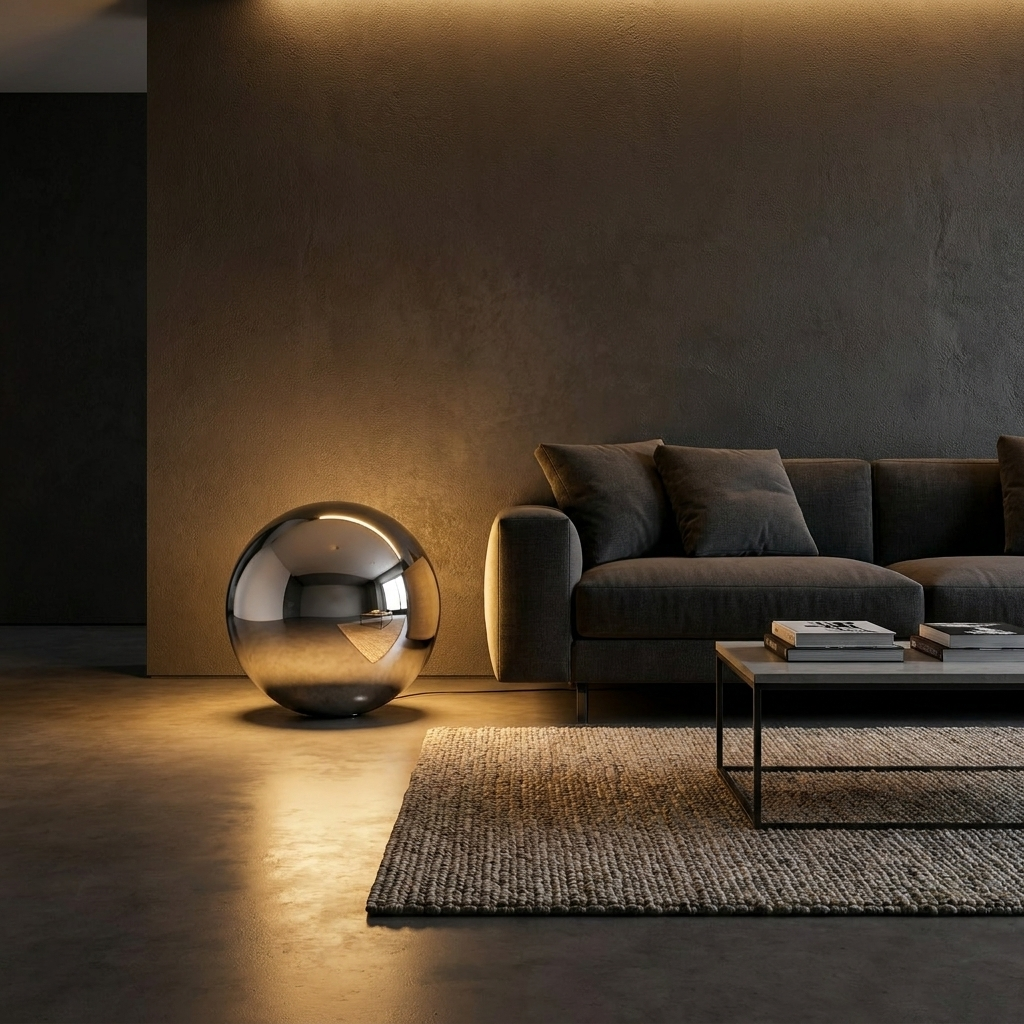 Chrome Orion Lamp lifestyle