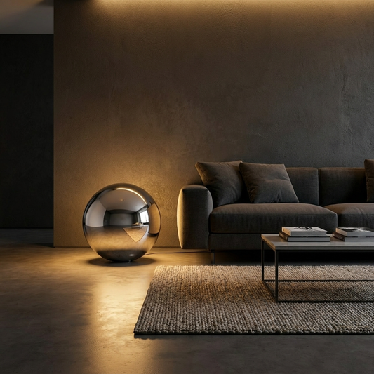 Chrome Orion Lamp lifestyle
