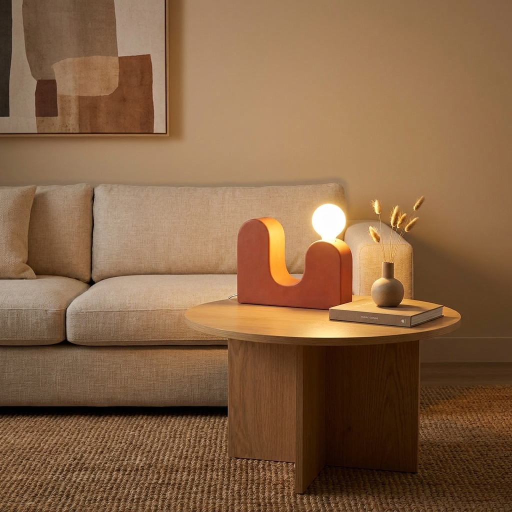 Solito Lamp glowing in a contemporary lifestyle scene