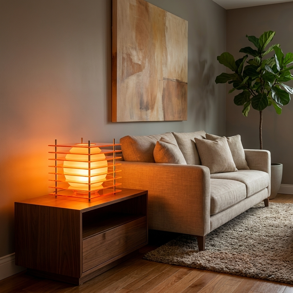 Luminex Cube glowing in a lifestyle scene