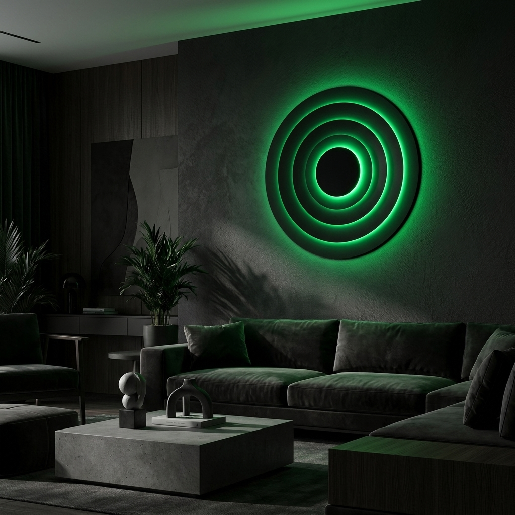 Triple Eclipse Radiance Verdant Halo glowing in a lifestyle scene