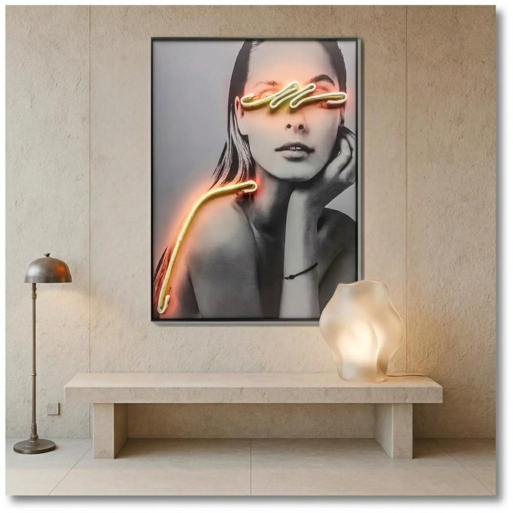 Radiant Grace lamp glowing in a lifestyle scene