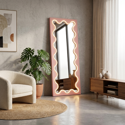 Enzo Floor Mirror in a lifestyle scene