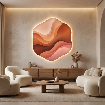Silent Burn Desert Blush glowing in a lifestyle scene