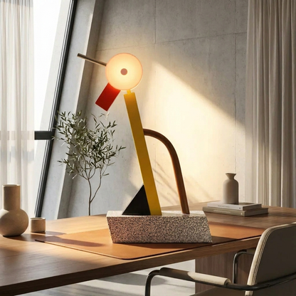 Stilt Table Lamp glowing in a lifestyle scene