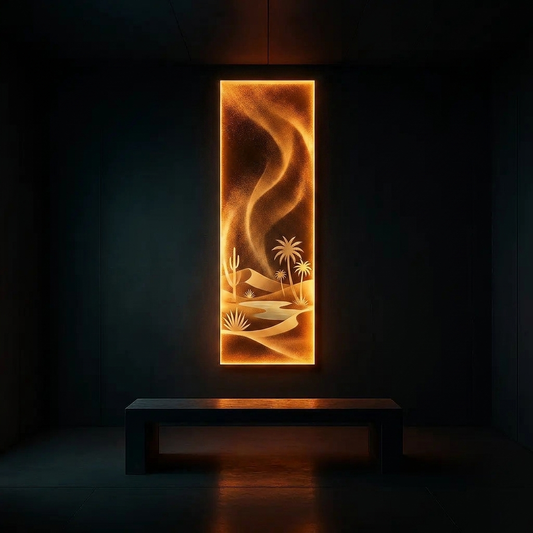 Amber Sandstorm Oasis glowing in a lifestyle scene