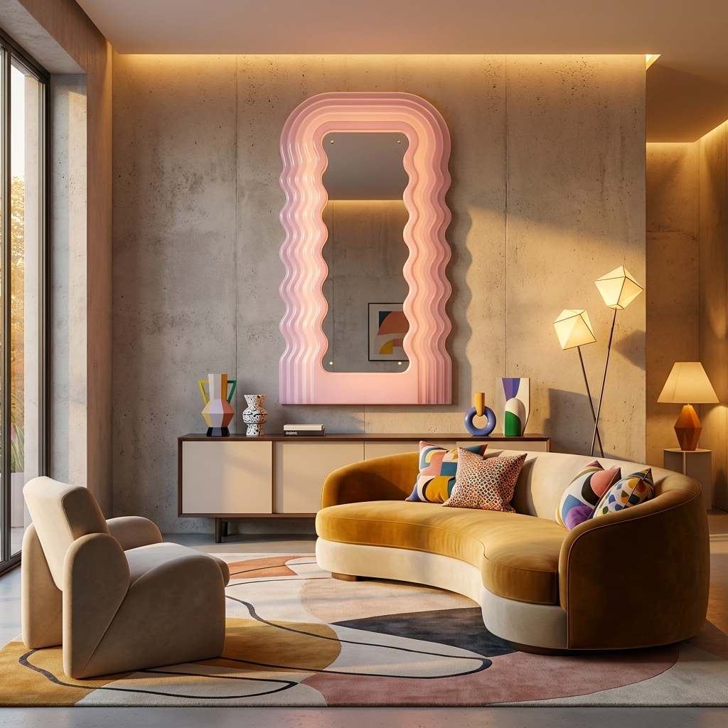 Ettore Sottsass Mirror lifestyle