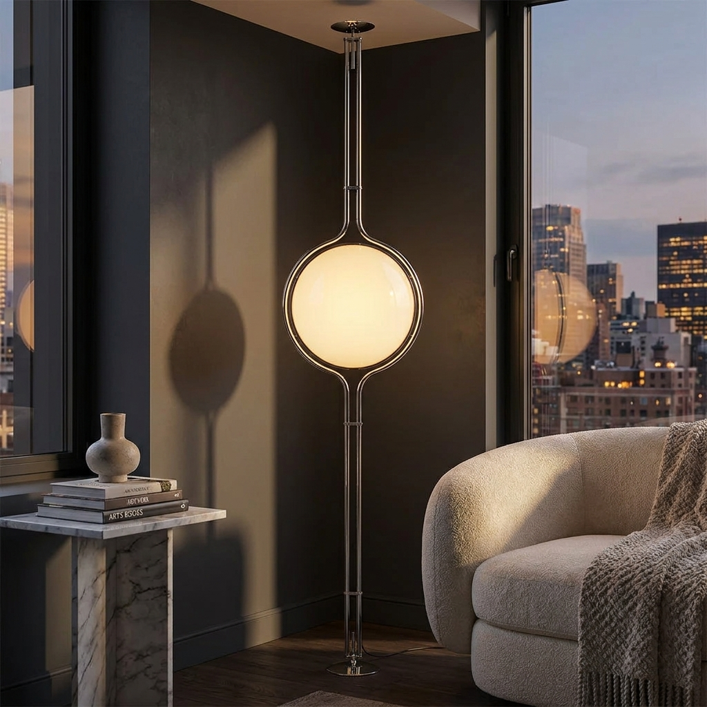 Solus Floor to Ceiling Lamp lifestyle