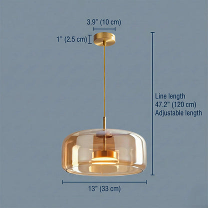 Vela Floating Glass Pendant Light