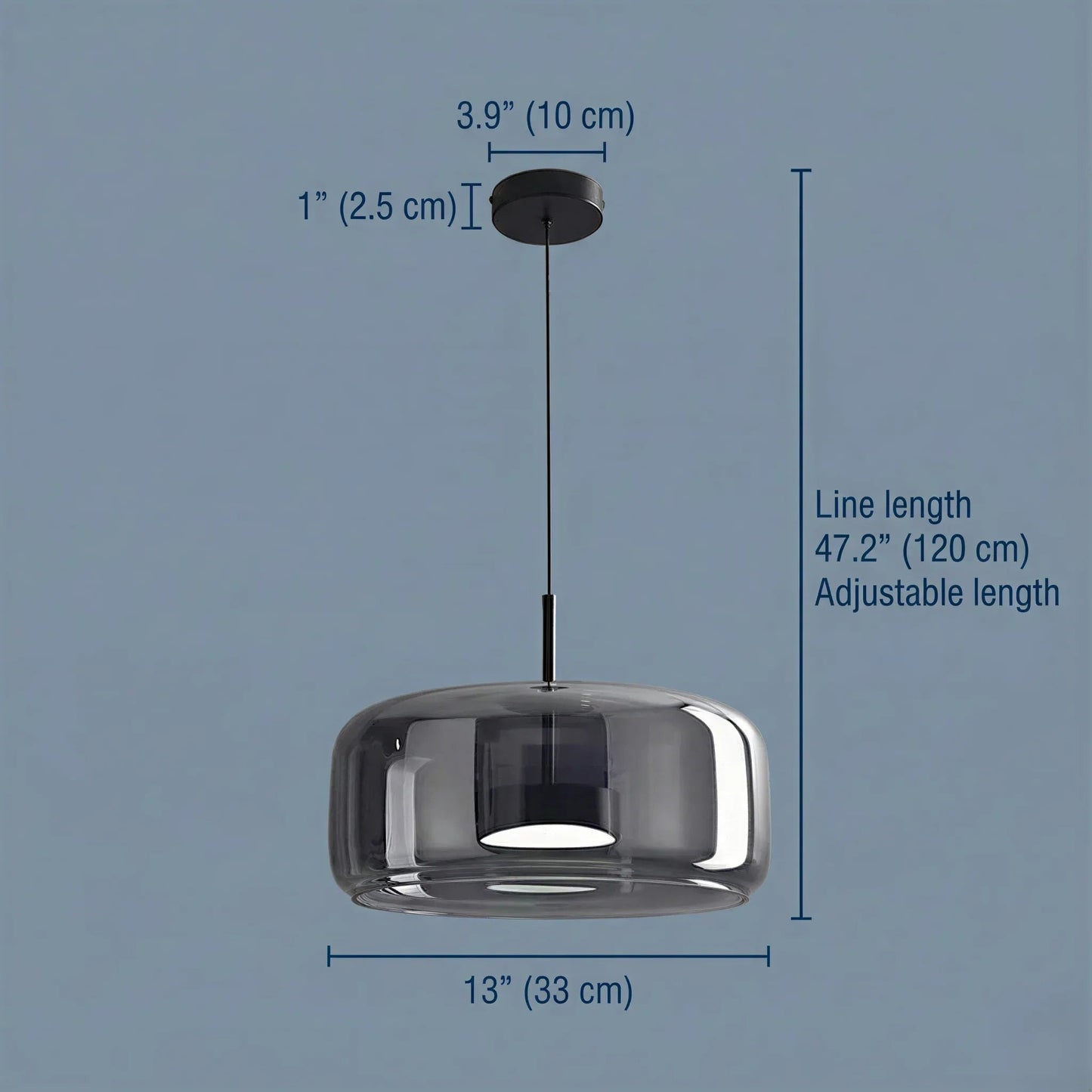 Vela Floating Glass Pendant Light