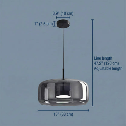 Vela Floating Glass Pendant Light