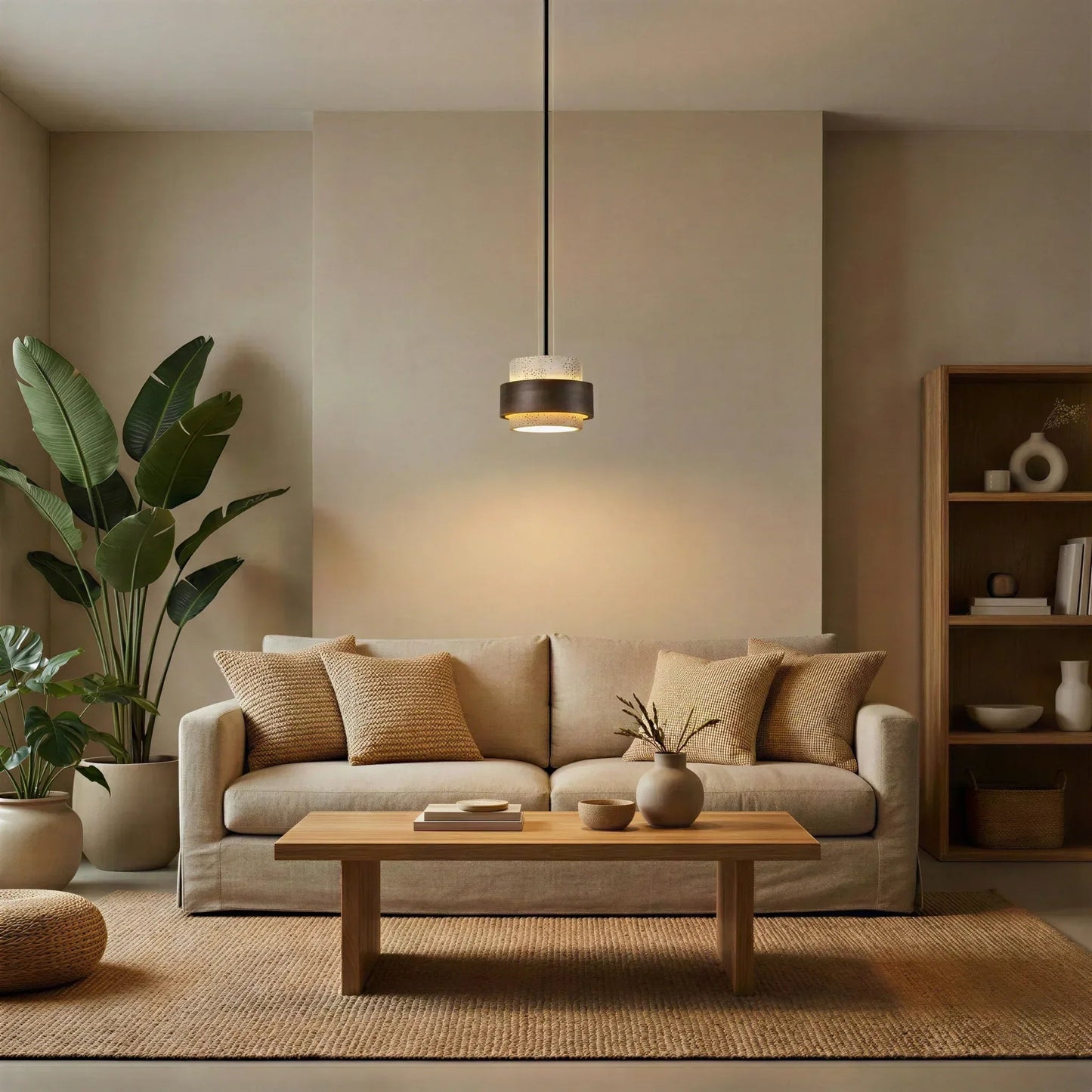 Lithos Stone Pendant Light