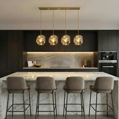 Lens Series Sculptural Glass Pendant