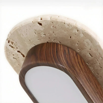 Strata Travertine Capsule Ceiling Light