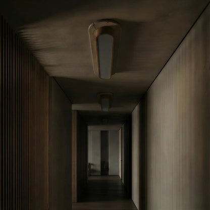 Strata Travertine Capsule Ceiling Light