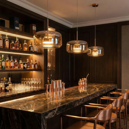 Vela Floating Glass Pendant Light