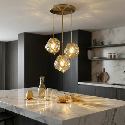Lens Series Sculptural Glass Pendant