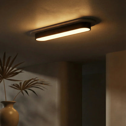 Strata Travertine Capsule Ceiling Light