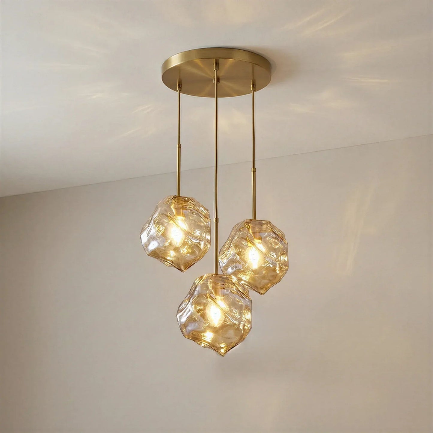 Lens Series Sculptural Glass Pendant
