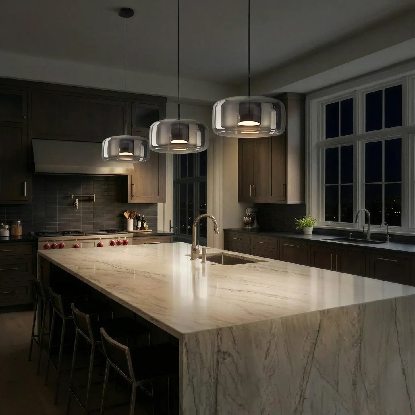 Vela Floating Glass Pendant Light