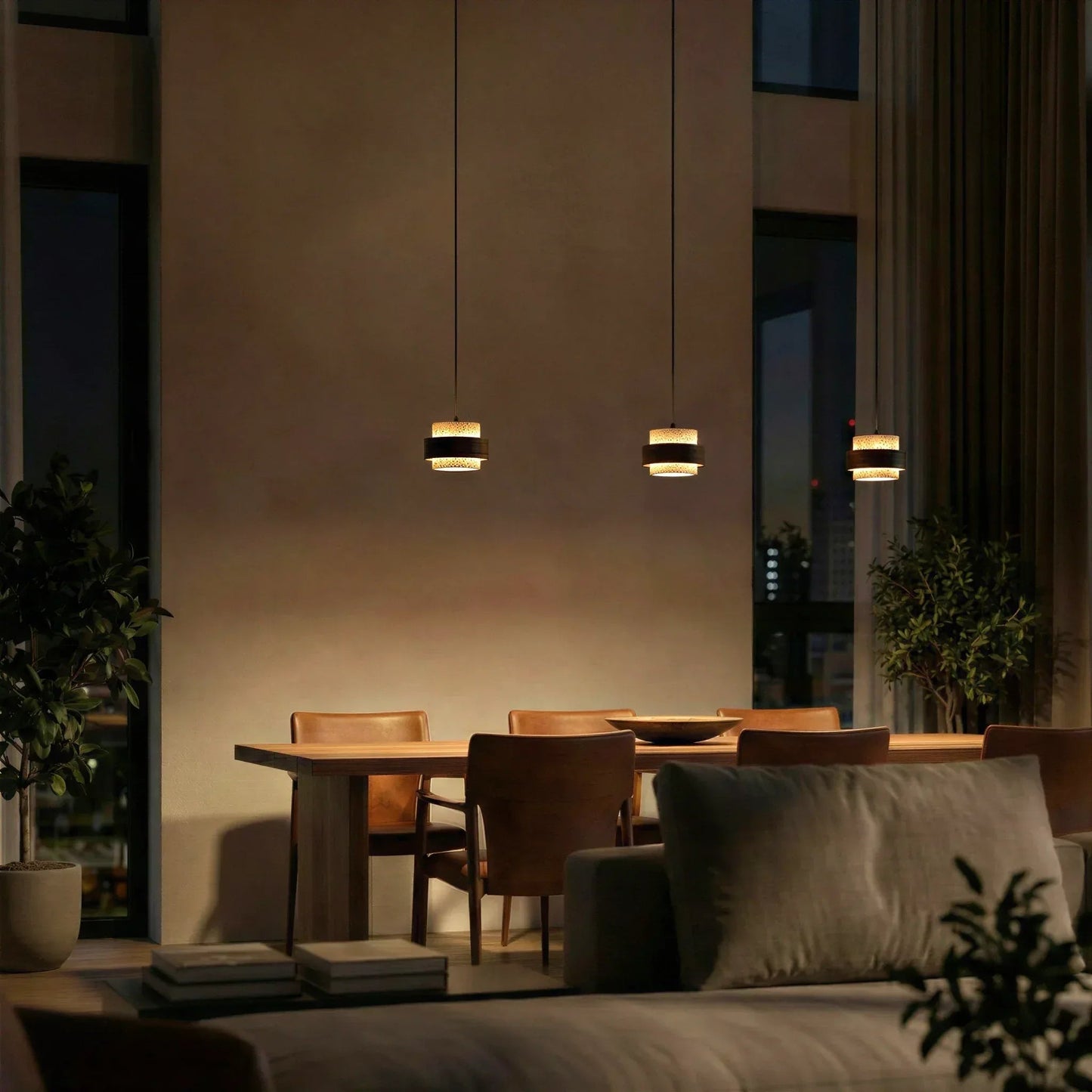Lithos Stone Pendant Light