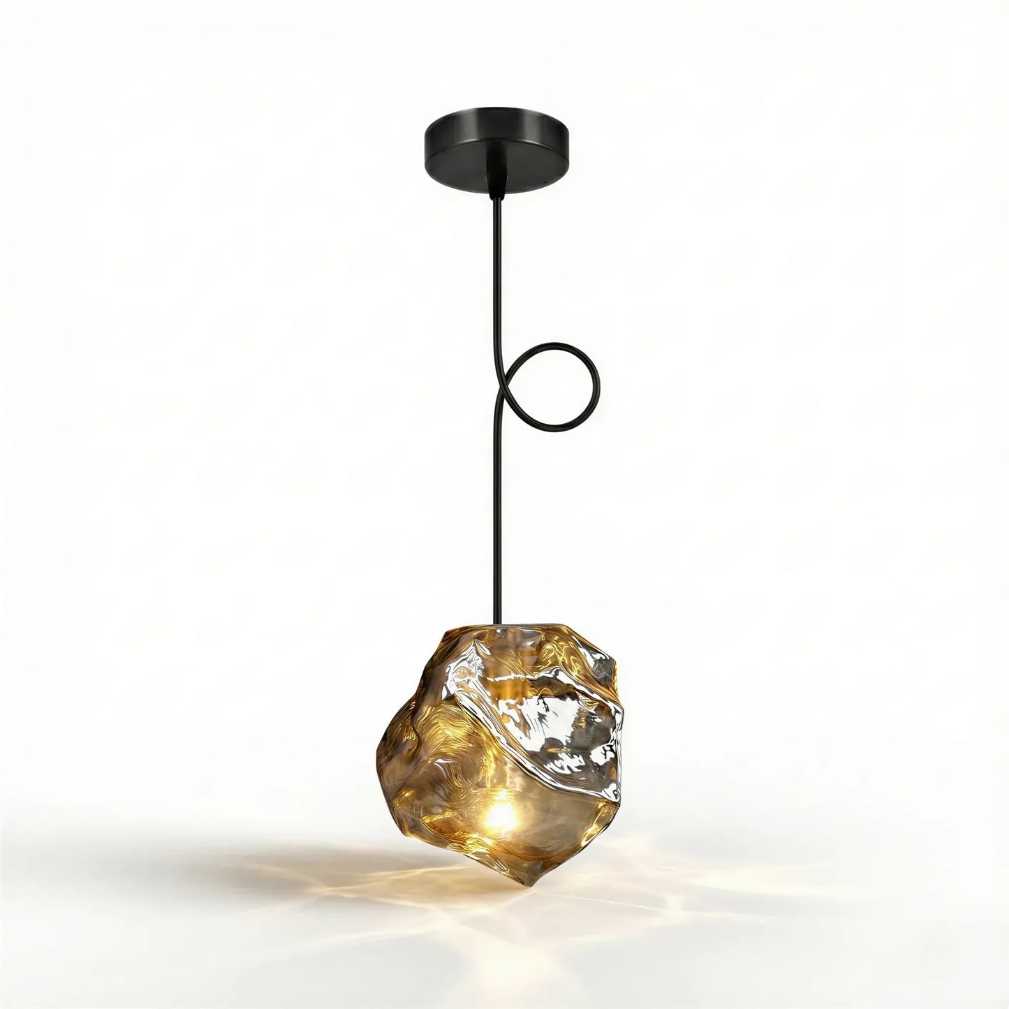 Lens Series Sculptural Glass Pendant