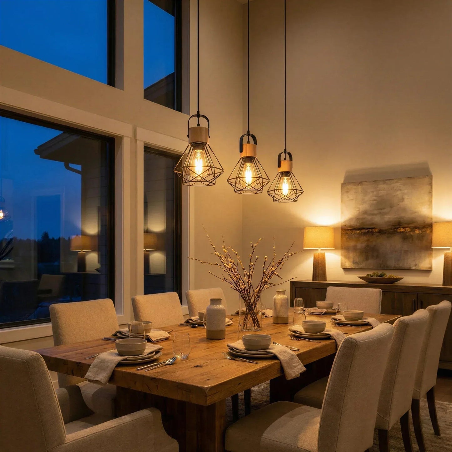 Vertex Wireframe Pendant Light