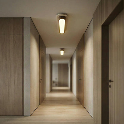 Strata Travertine Capsule Ceiling Light