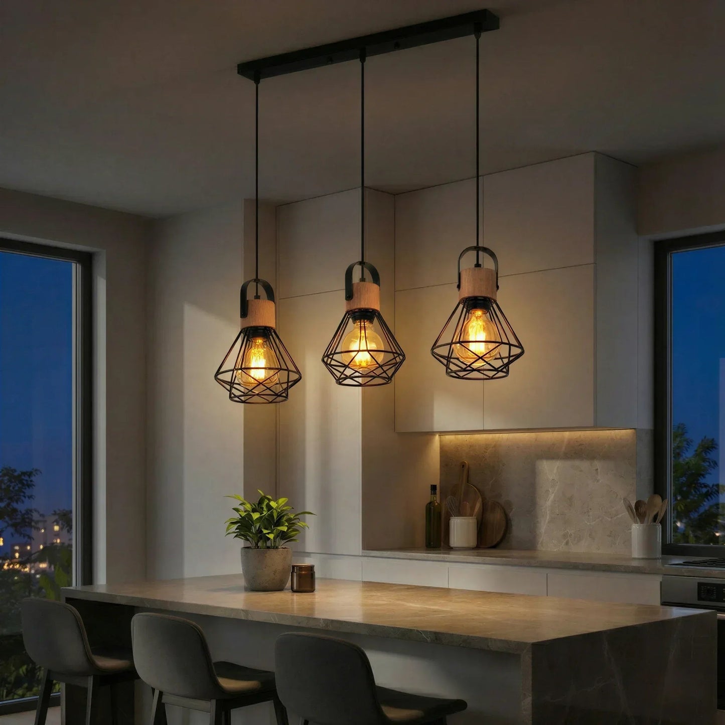 Vertex Wireframe Pendant Light