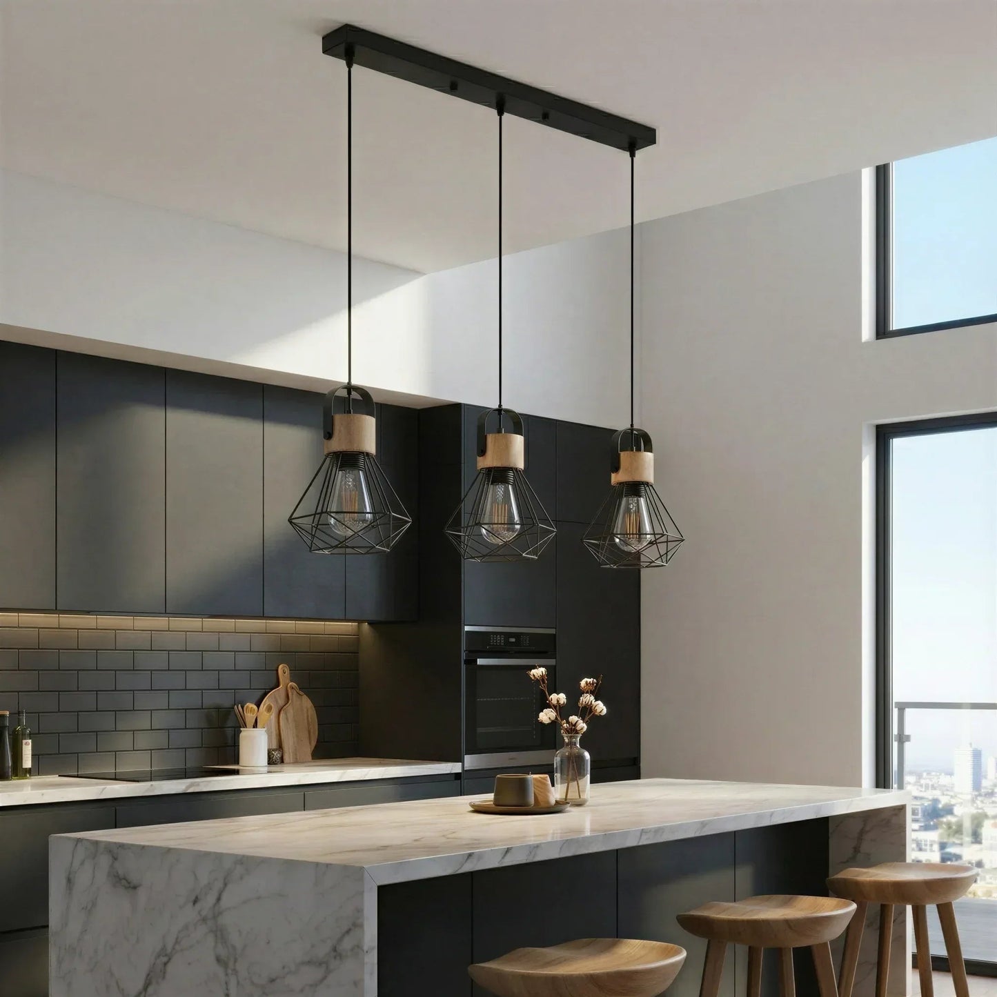 Vertex Wireframe Pendant Light