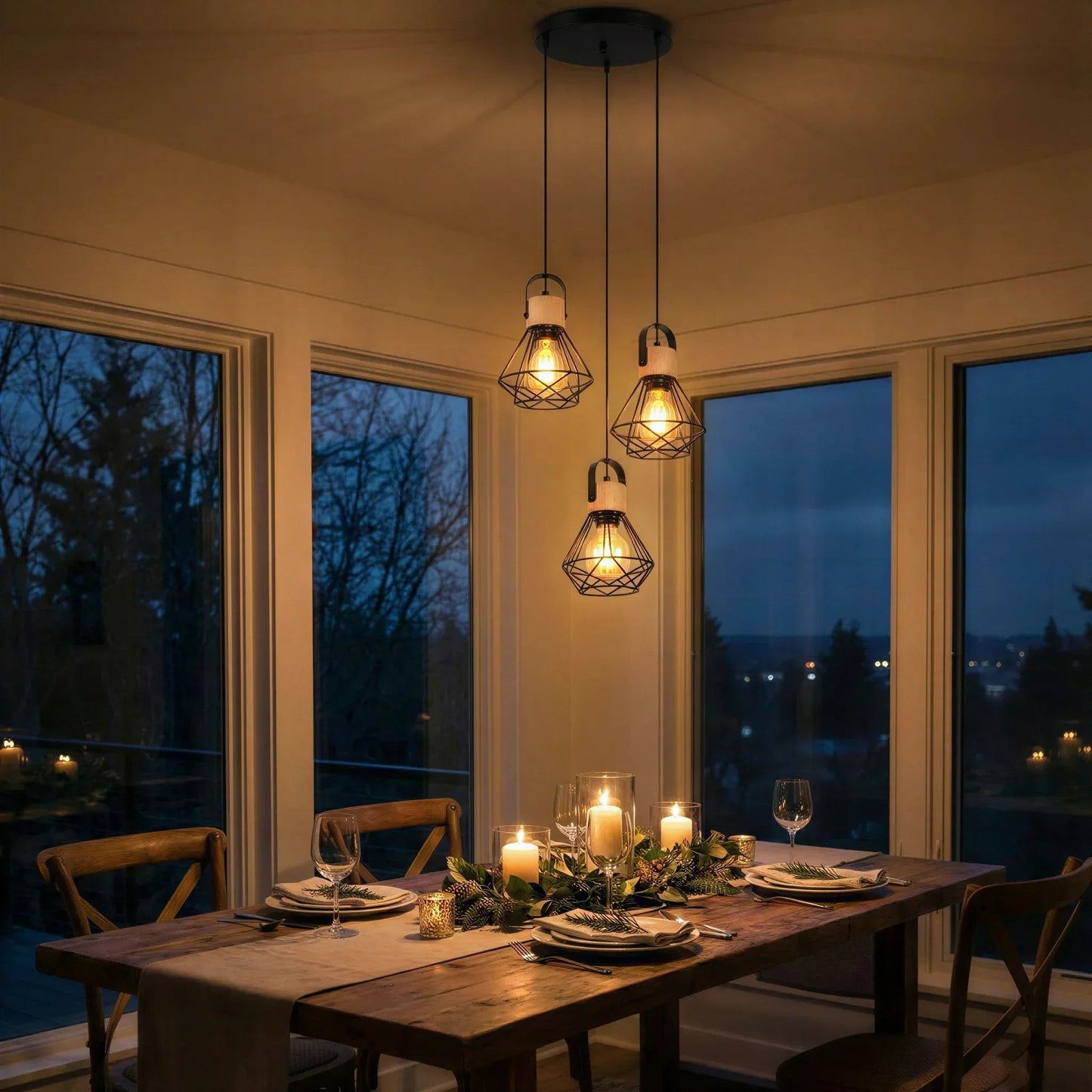 Vertex Wireframe Pendant Light
