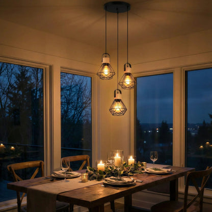 Vertex Wireframe Pendant Light