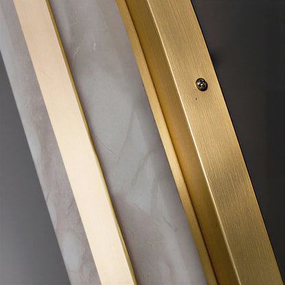 Petra Linear Marble Copper Wall Light