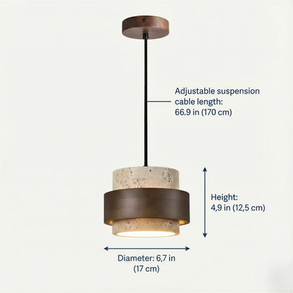 Lithos Stone Pendant Light