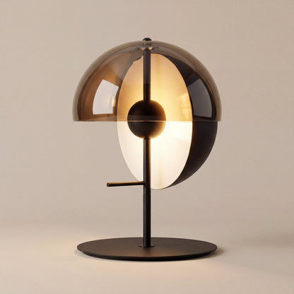 Meridian Smoked Glass Sphere Lamp