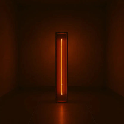 Redwood Radiance Lamp | Tall LED Strip Wooden Lamp